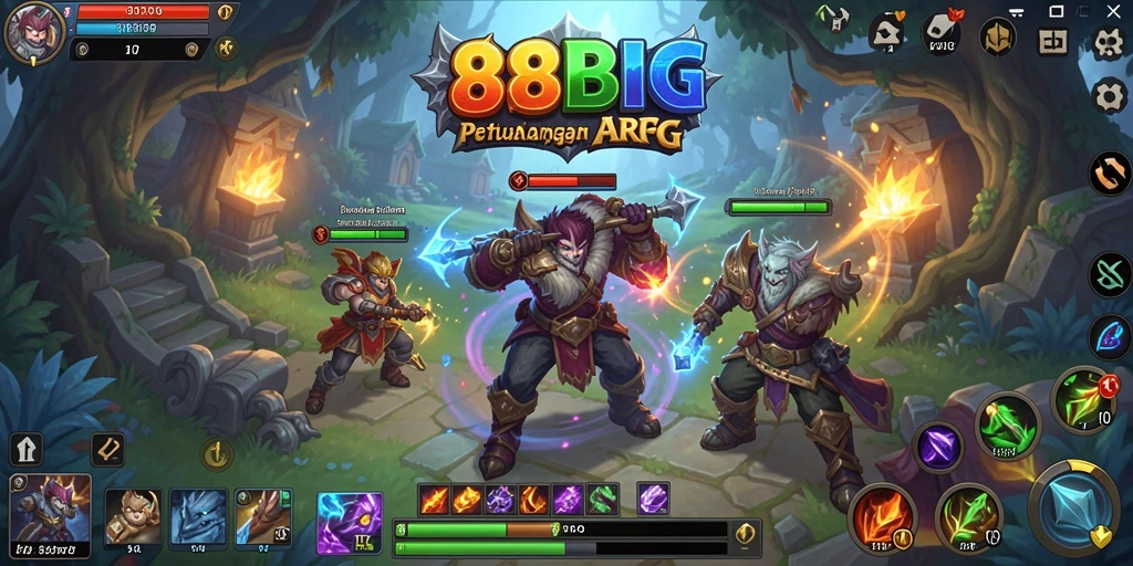 Tampilan epic dari gameplay ARPG dalam 88BIG yang menantang.