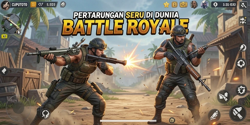 Gameplay CUPUTOTO yang seru dan mendebarkan saat bertarung.
