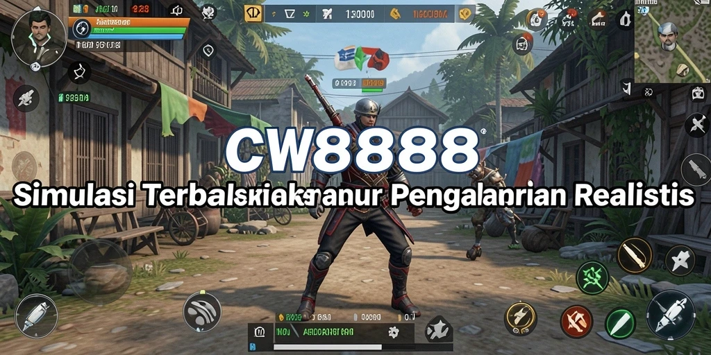 Screenshot utama CW8888 menampilkan grafis indah dan gameplay interaktif.