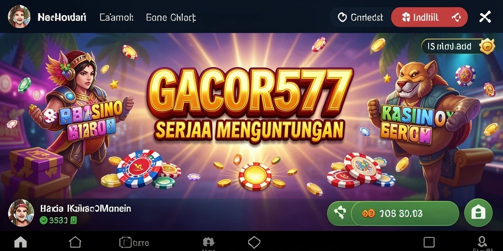 Tampilan menarik dan gameplay seru di GACOR577 game Kasino.