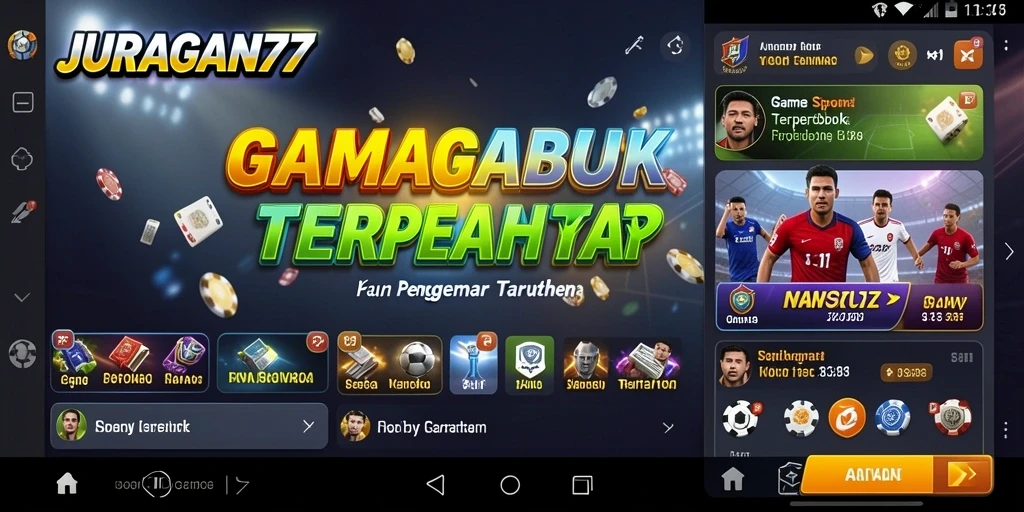 Tampilan utama permainan Sportsbook JURAGAN77 dengan berbagai opsi taruhan.