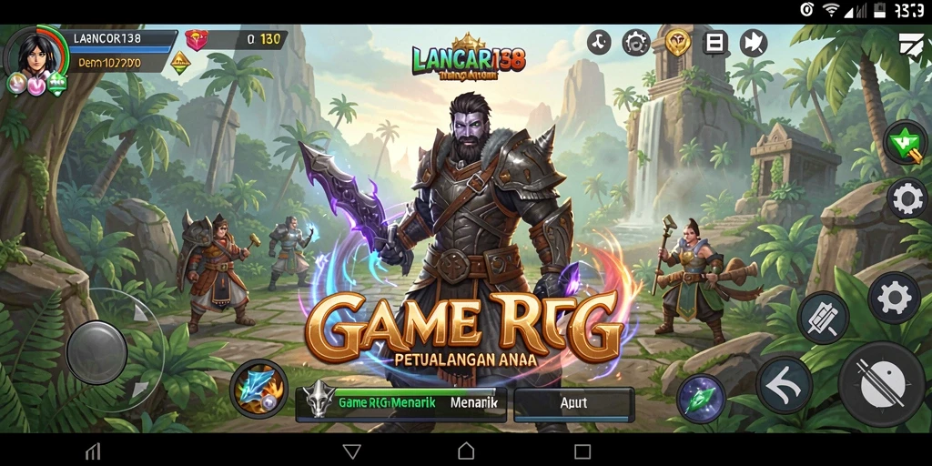 Tangkapan layar gameplay LANCAR138 menunjukkan petualangan seru dalam dunia RPG.