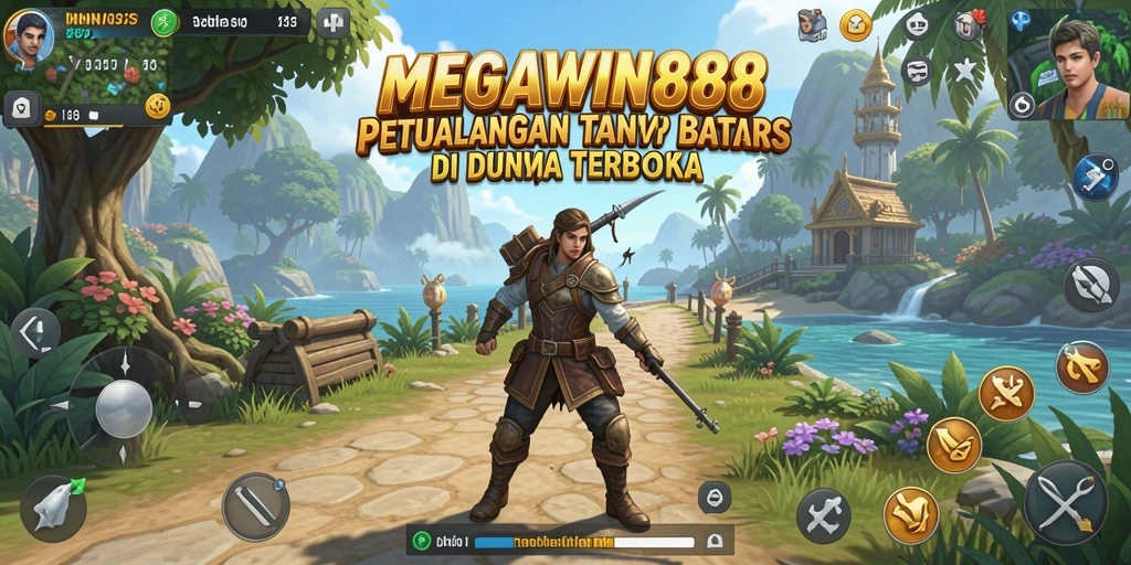 Gameplay seru MEGAWIN888 dalam dunia terbuka yang luas.