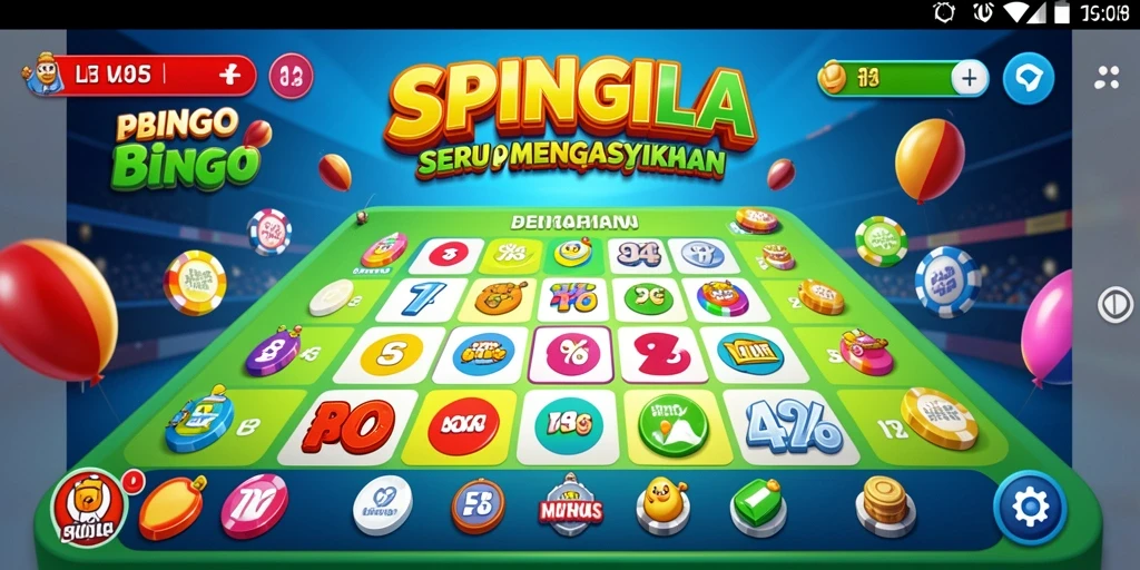Tampilan gameplay menarik dari SPINGILA dengan suasana Bingo yang ceria.