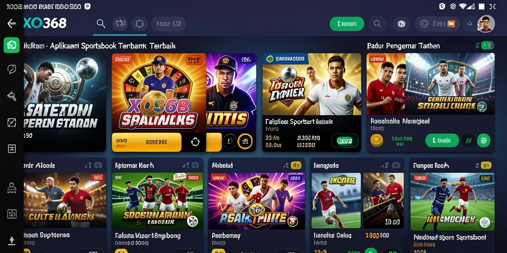 Screenshot utama menampilkan antarmuka taruhan XO368 yang intuitif dan menarik.